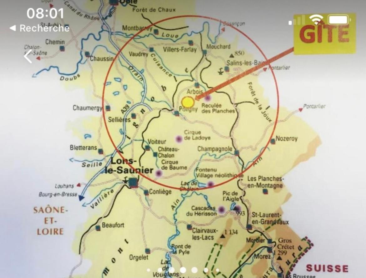 Gite Au Coeur Du Jura Entre Comte Et Vin Jaune, Gite Vin Jaune Chamole Екстериор снимка